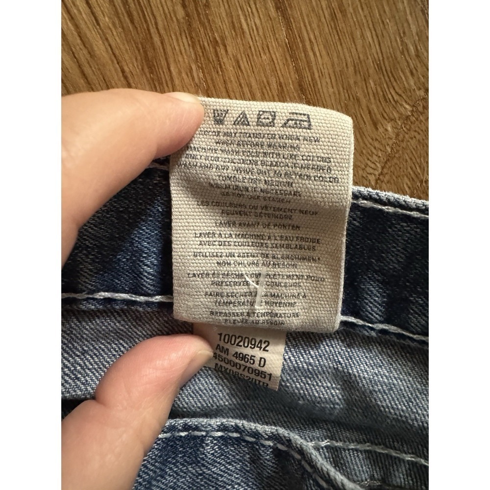 Ariat Mens M2 Relaxed Boot Cut Denim Jeans Distressed Size 35 X 32 Mid Rise - Picture 6 of 11